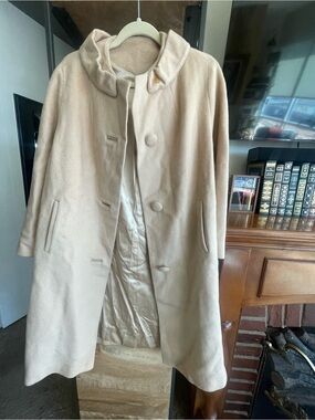 Source Unknown Cream Women's Pea Coat